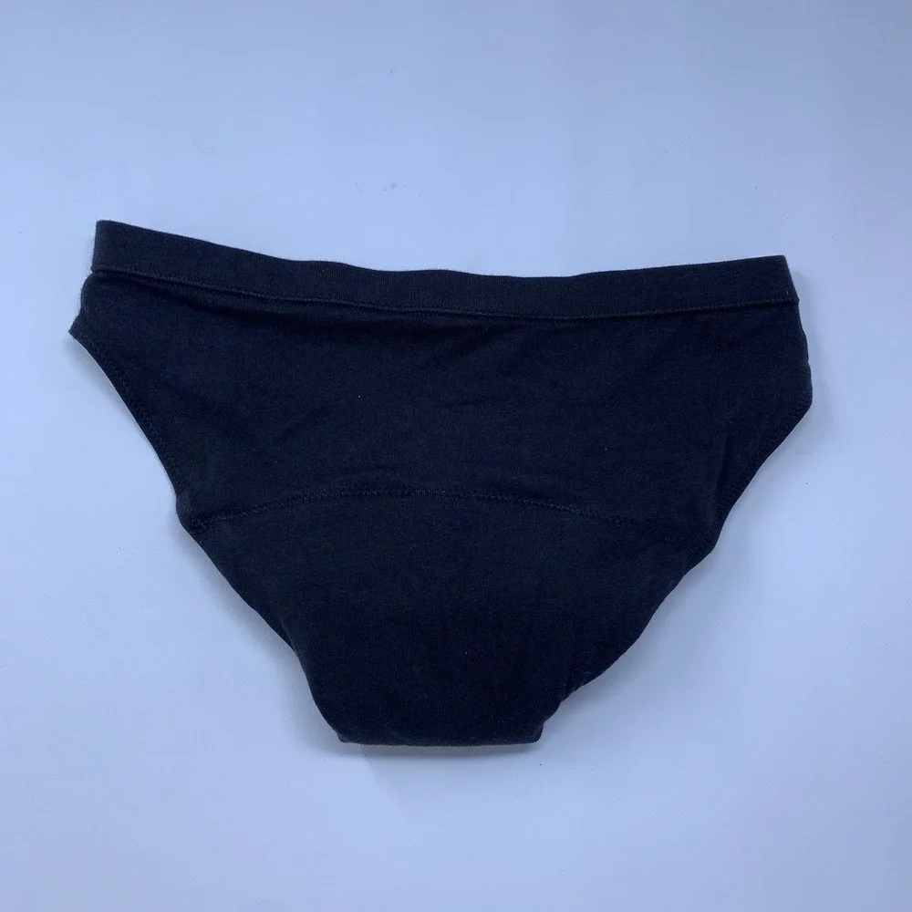 Thinx Teens 11/12 M Black Leakproof Period Bikini Underwear